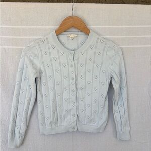 Crew cuts girls L pointelle cardigan